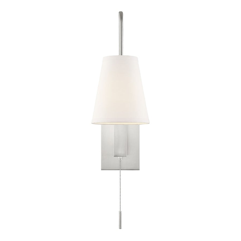 Savoy House Owen 1-Light Adjustable Wall Sconce, Satin Nickel