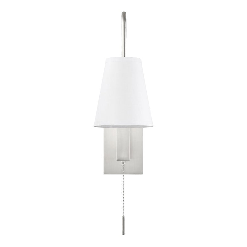 Savoy House Owen 1-Light Adjustable Wall Sconce, Satin Nickel