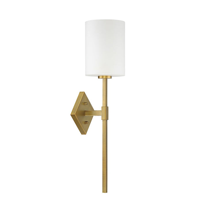 Savoy House Destin 1-Light Wall Sconce, Warm Brass