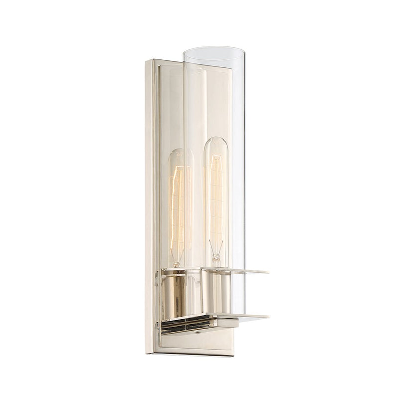 Savoy House Hartford 1-Light Wall Sconce, Polished Nickel