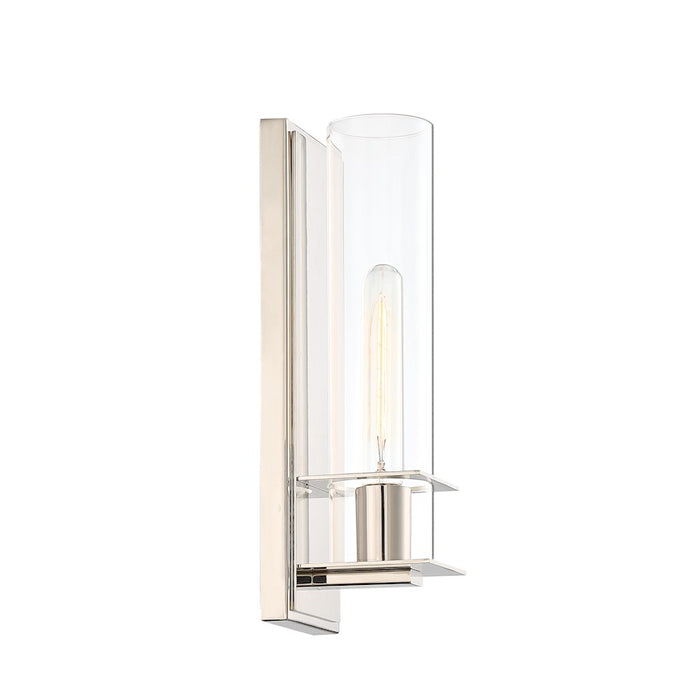 Savoy House Hartford 1-Light Wall Sconce, Polished Nickel