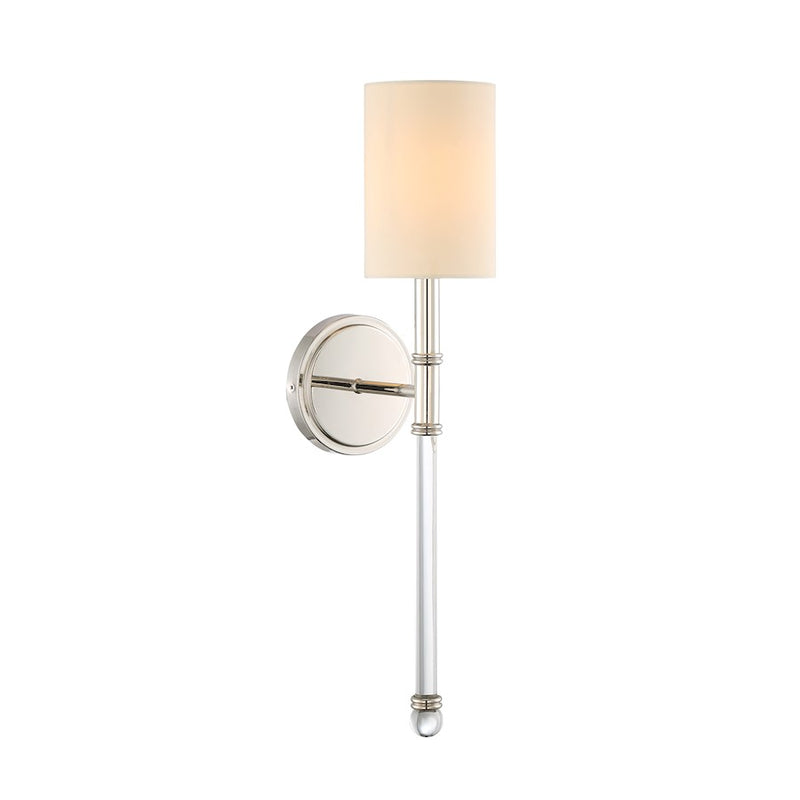 Savoy House Fremont 1-Light Wall Sconce, Polished Nickel