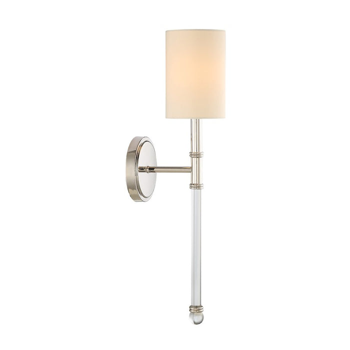 Savoy House Fremont 1-Light Wall Sconce, Polished Nickel