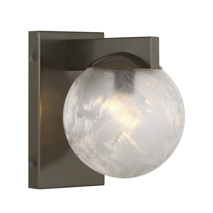 Savoy House Darien 1 Light Sconce, Mediterranean Bronze/Ice - 9-1017-1-15