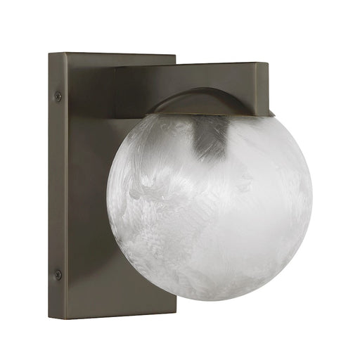 Savoy House Darien 1 Light Sconce, Mediterranean Bronze/Ice