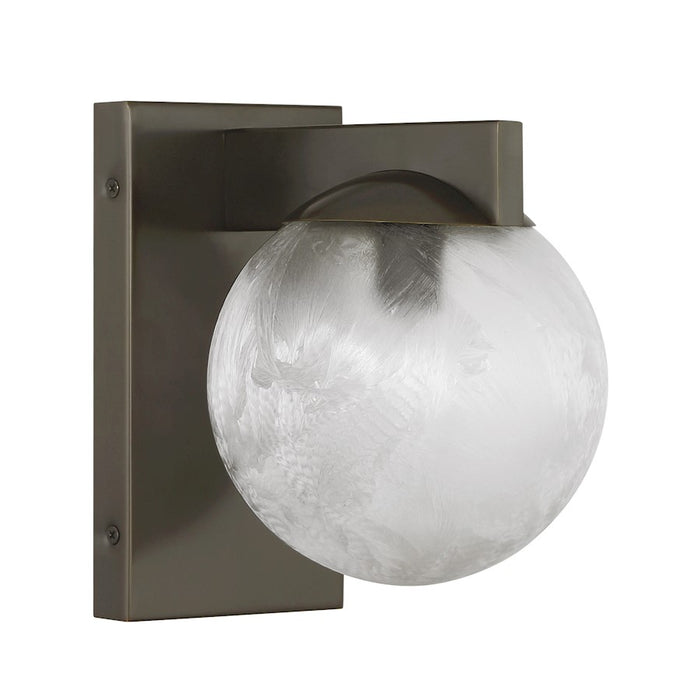Savoy House Darien 1 Light Sconce, Mediterranean Bronze/Ice
