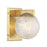 Savoy House Darien 1 Light Sconce, Warm Brass/Ice - 9-1017-1-322