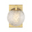 Savoy House Darien 1 Light Sconce, Warm Brass/Ice