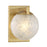 Savoy House Darien 1 Light Sconce, Warm Brass/Ice