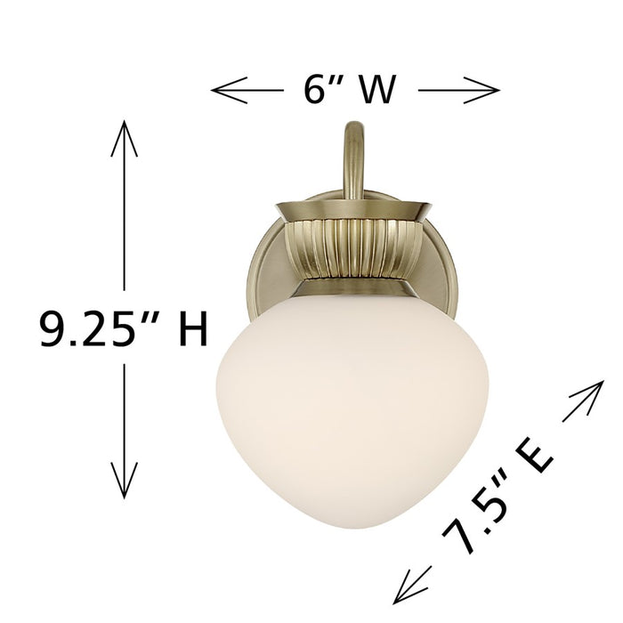 Savoy House Melbourne 1 Lt Sconce, Noble Brass