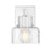 Savoy House Dover 1 Light Sconce, Chrome/Clear Crinkle