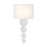 Savoy House Marseille 1 Light Sconce, Chrome/White - 9-1032-1-11