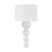 Savoy House Marseille 1 Light Sconce, Chrome/White