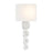 Savoy House Marseille 1 Light Sconce, Chrome/White