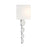 Savoy House Marseille 1 Light Sconce, Chrome/White