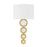 Savoy House Marseille 1 Light Sconce, Warm Brass/White