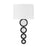Savoy House Marseille 1 Light Sconce, Matte Black/White