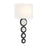 Savoy House Marseille 1 Light Sconce, Matte Black/White