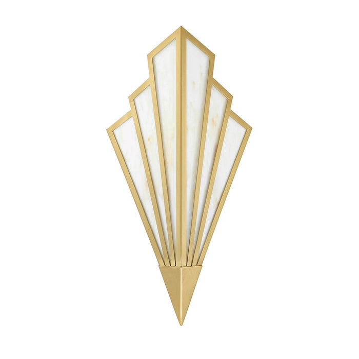 Savoy House Rivage 1 Light Sconce, Warm Brass/Tiffany