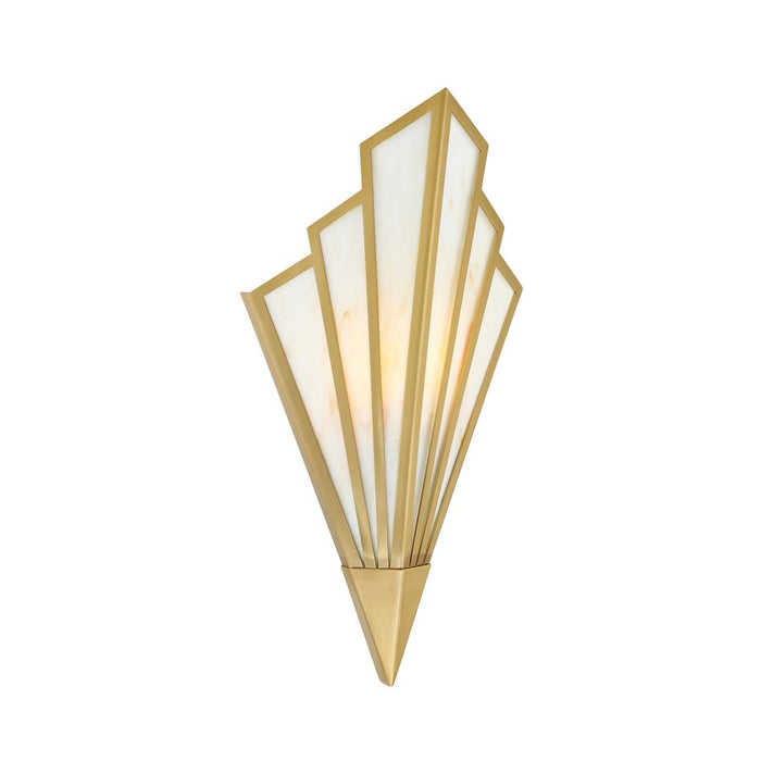 Savoy House Rivage 1 Light Sconce, Warm Brass/Tiffany