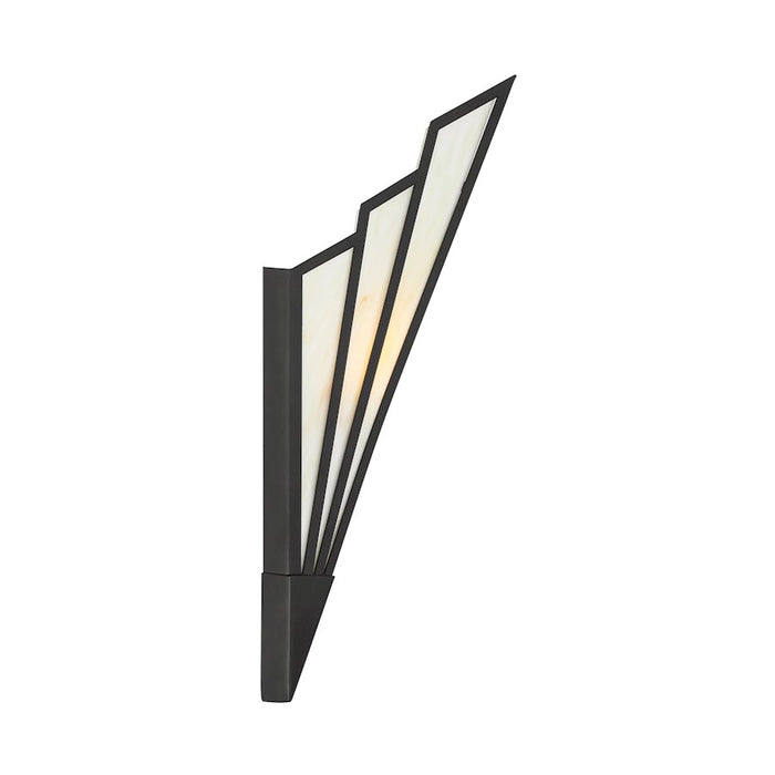 Savoy House Rivage 1 Light Sconce, Matte Black/Tiffany