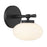 Savoy House Barrow 1 Light Sconce, Matte Black/Strie