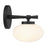 Savoy House Barrow 1 Light Sconce, Matte Black/Strie