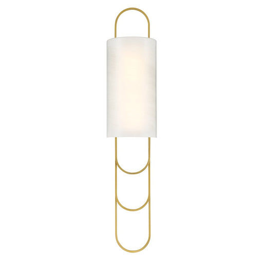Savoy House Tartine 1 Light Sconce, Warm Brass/Strie - 9-1051-1-322