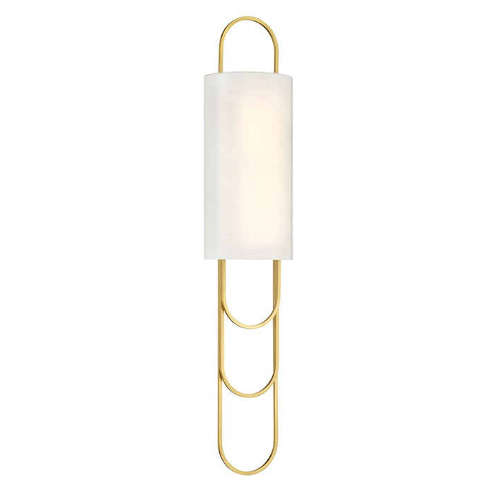 Savoy House Tartine 1 Light Sconce, Warm Brass/Strie