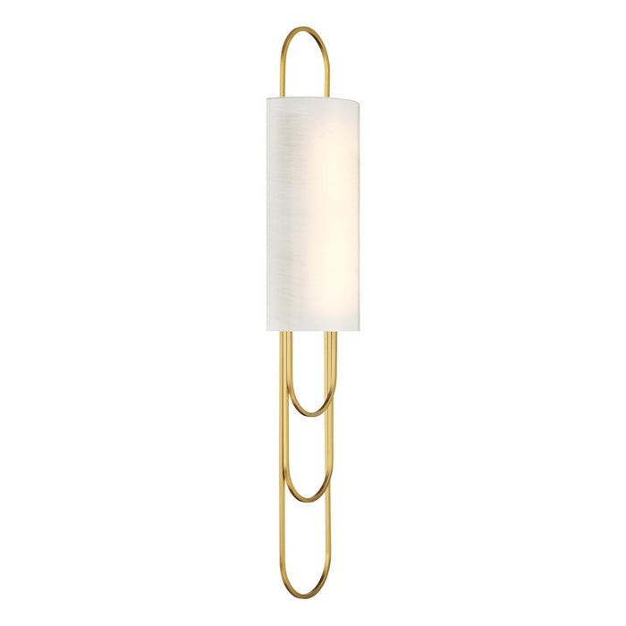 Savoy House Tartine 1 Light Sconce, Warm Brass/Strie