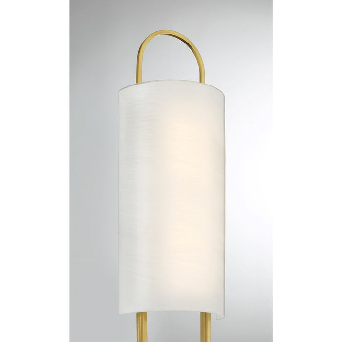 Savoy House Tartine 1 Light Sconce, Warm Brass/Strie