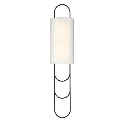 Savoy House Tartine 1 Light Sconce, Matte Black/Strie - 9-1051-1-89