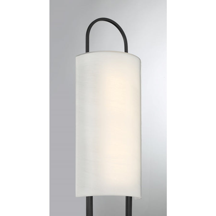 Savoy House Tartine 1 Light Sconce, Matte Black/Strie