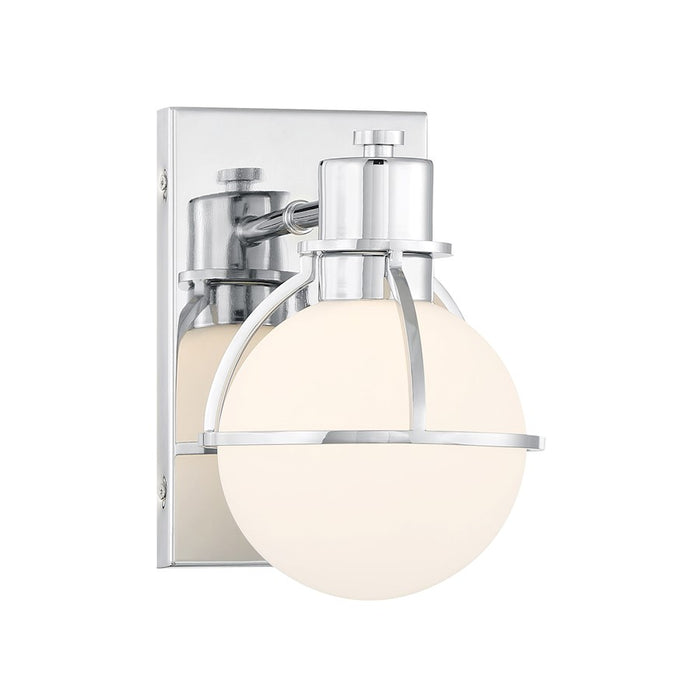Savoy House Pierce 1 Light Sconce, Chrome/Opal - 9-1060-1-11