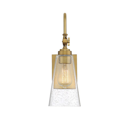 Savoy House York 1-Light Adjustable Wall Sconce, Warm Brass