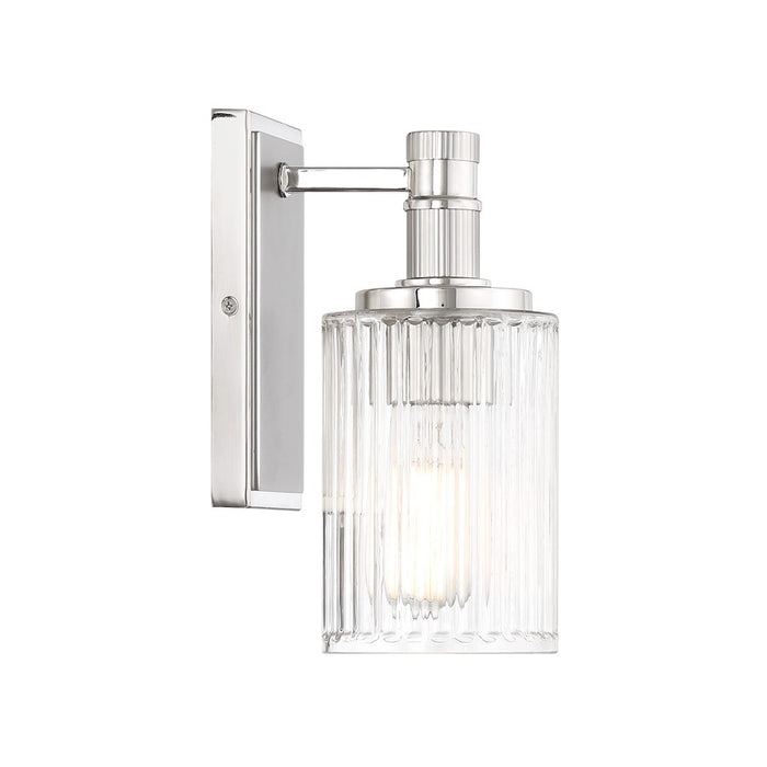 Savoy House Concord 1Lt Bathroom Vanity Light, Silver/ Nickel