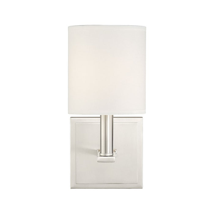 Savoy House Waverly 1-Light Wall Sconce, Polished Nickel