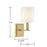 Savoy House Waverly 1-Light Wall Sconce, Warm Brass