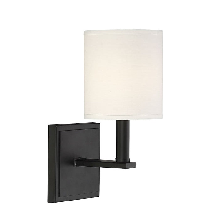 Savoy House Waverly 1-Light Wall Sconce, Matte Black