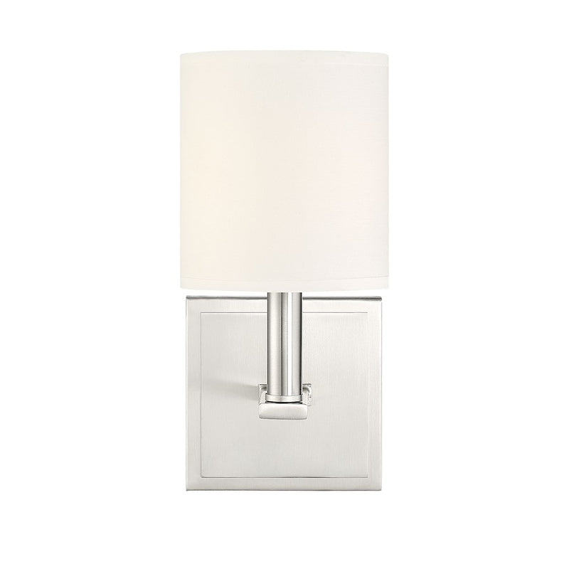 Savoy House Waverly 1-Light Wall Sconce, Satin Nickel