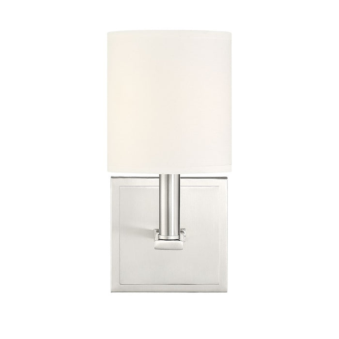 Savoy House Waverly 1-Light Wall Sconce, Satin Nickel