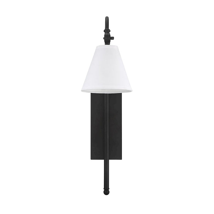 Savoy House Rutland 1-Light Adjustable Wall Sconce, Matte Black