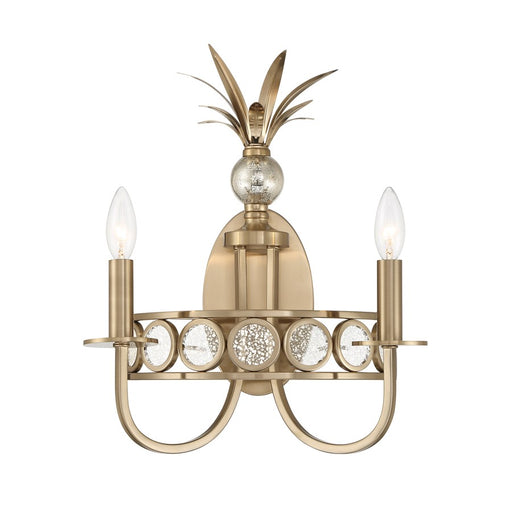 Savoy House Hearst 2 Lt Sconce, Antique, Noble Brass - 9-1207-2-127