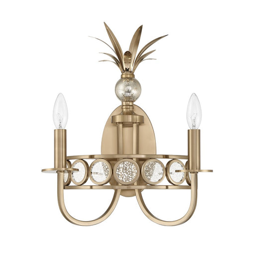 Savoy House Hearst 2 Lt Sconce, Antique, Noble Brass