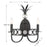 Savoy House Hearst 2 Lt Sconce, Blk, Black Tourmaline