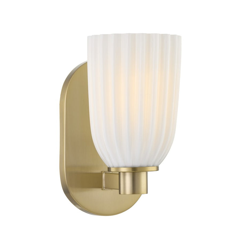 Savoy House Essentials Baldwin 1 Lt Sconce, Noble Brass - 9-1245-1-127