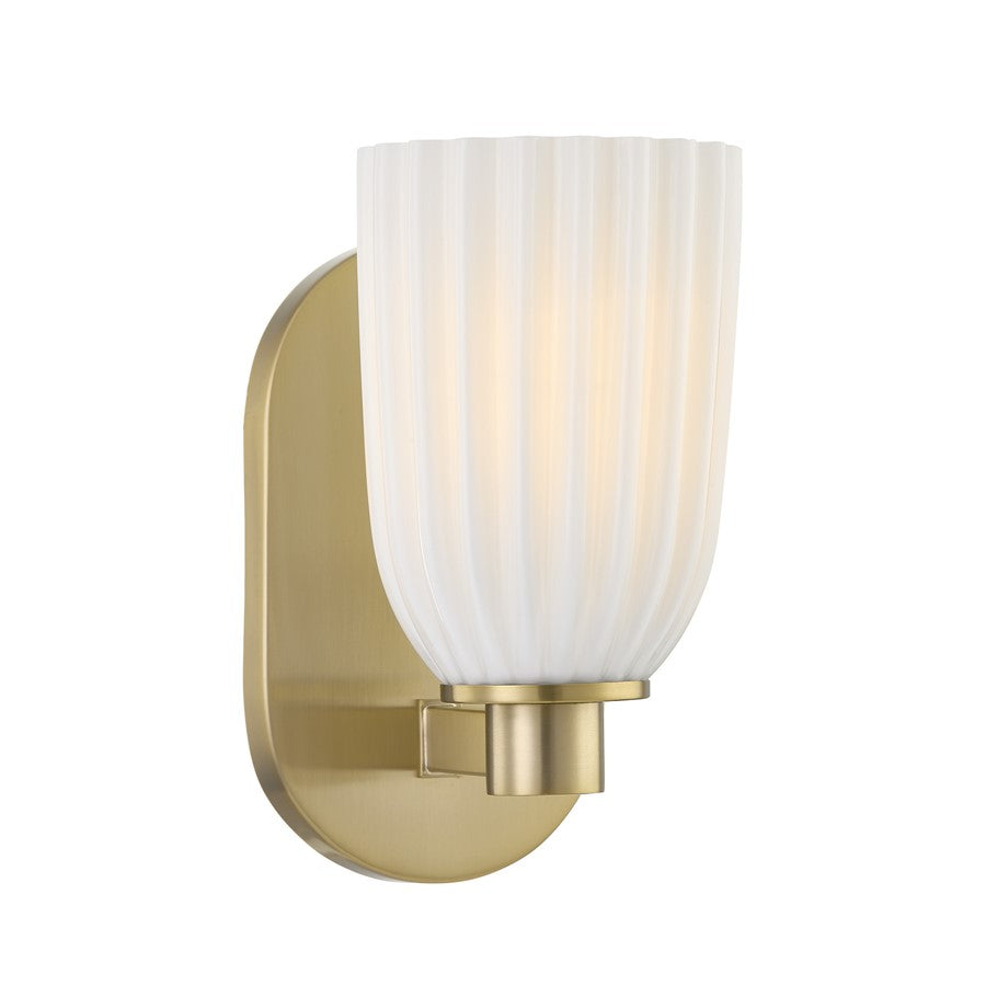 Savoy House Essentials Baldwin 1 Lt Sconce, Noble Brass - 9-1245-1-127