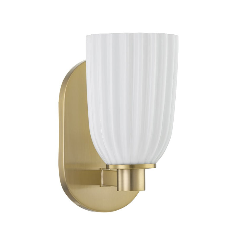 Savoy House Essentials Baldwin 1 Lt Sconce, Noble Brass