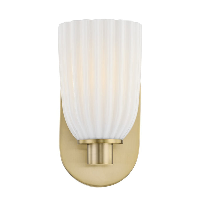 Savoy House Essentials Baldwin 1 Lt Sconce, Noble Brass
