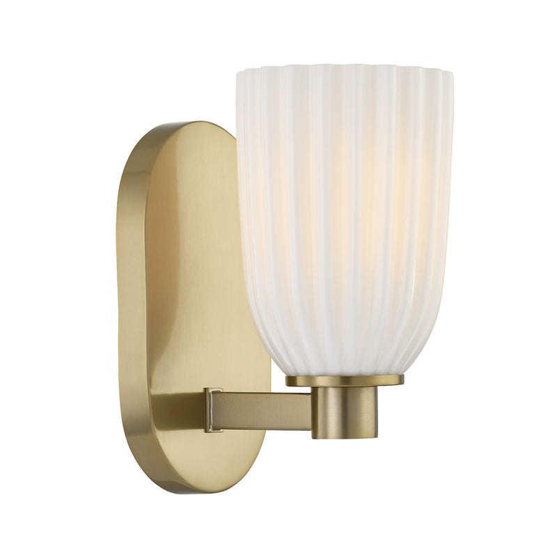 Savoy House Essentials Baldwin 1 Lt Sconce, Noble Brass